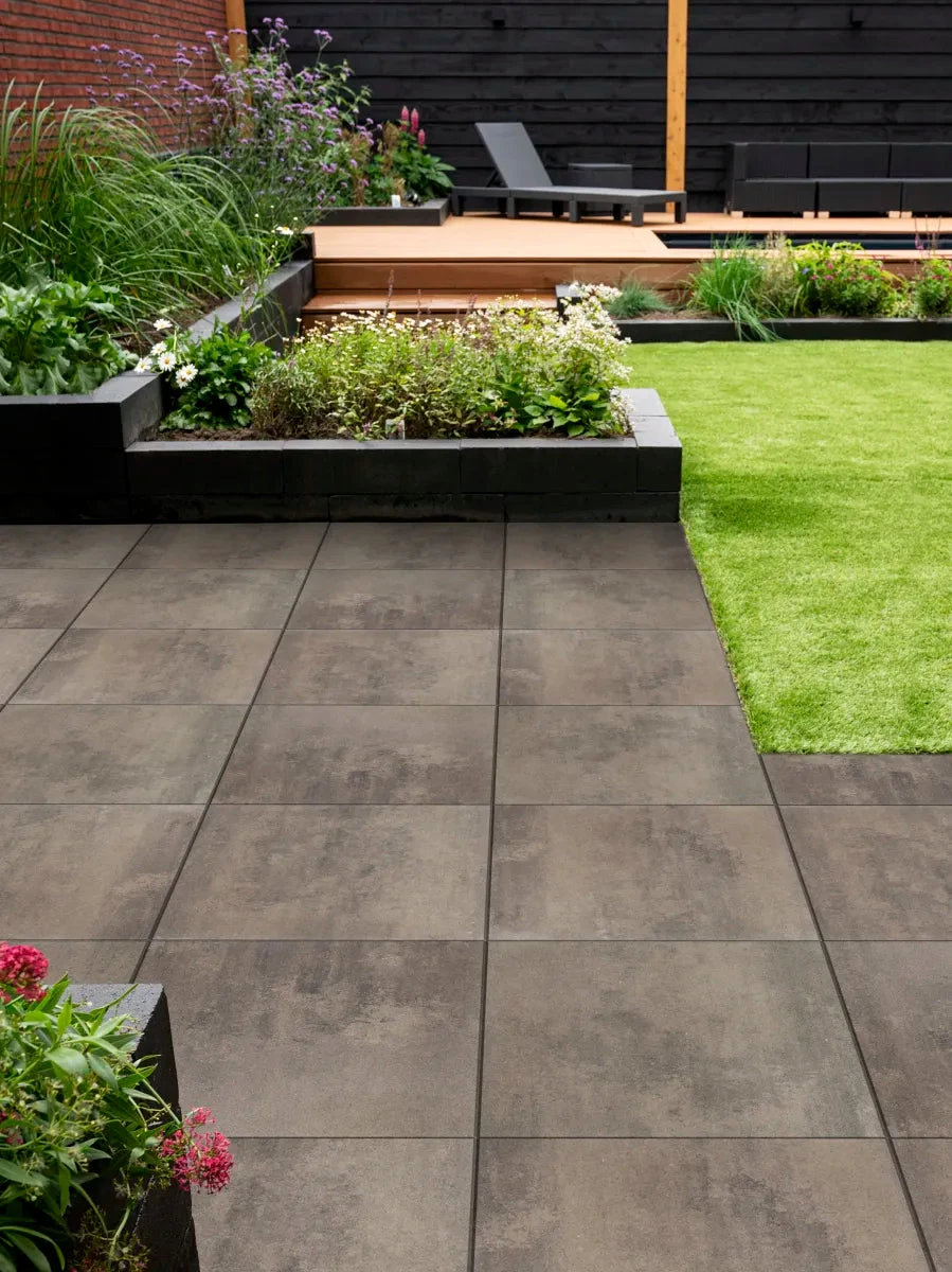 Serenio Midden grijs nuance 60x60x4cm Grijs