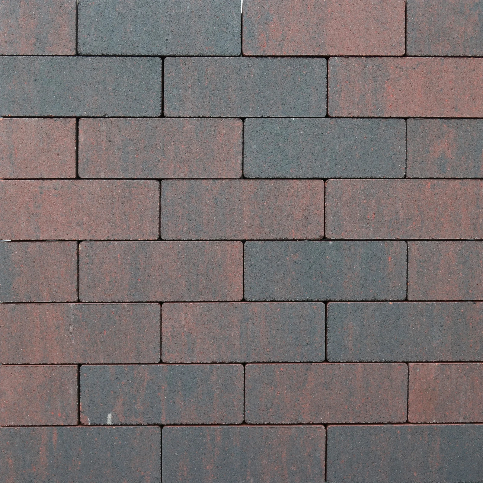 Strackstone Crown GRN+ Dikformaat vlak wijnrood/antraciet genuanceerd KOMO PL2 8x7x21cm