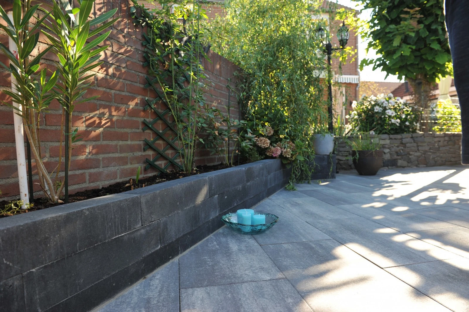 Linia Excellence palissade Nero 15x60 60x15cm Stapelstenen Linia Excellence Palissade Nero
