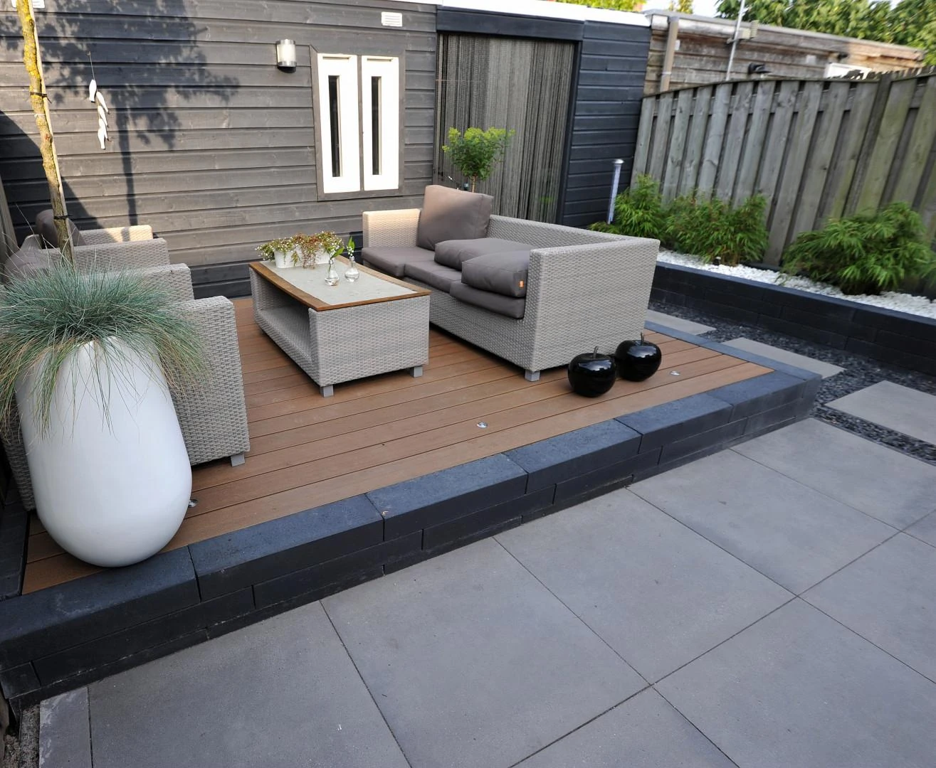 Linia Excellence palissade Nero 10x60 60x10cm Stapelstenen Linia Excellence Palissade Nero