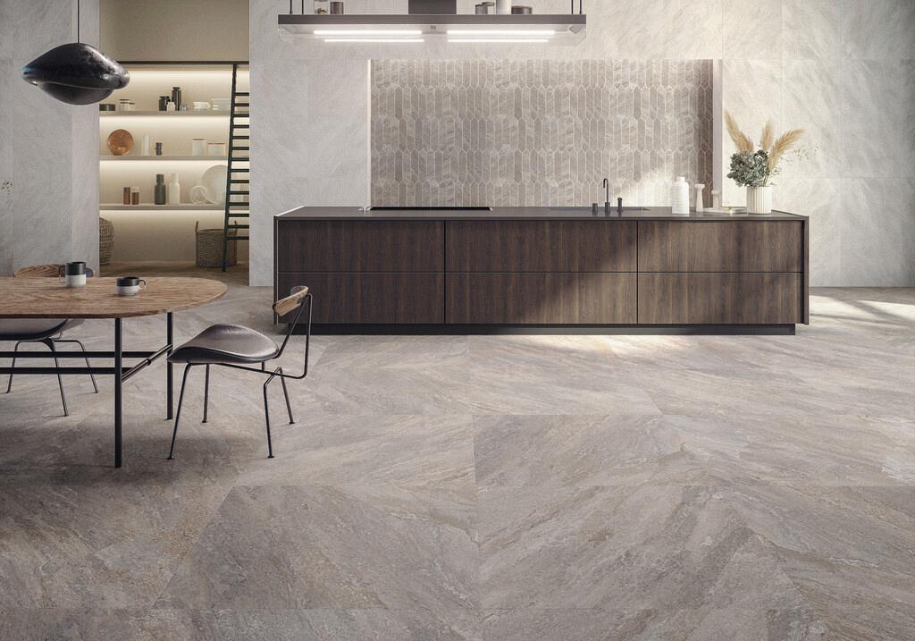 GeoCeramica® Quartzstone 75x75x4cm Grey