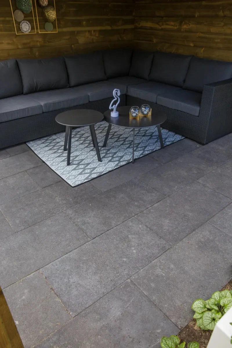 Schellevis Oudhollands Antra Tegel 80x40x5 80x40x5cm Antraciet