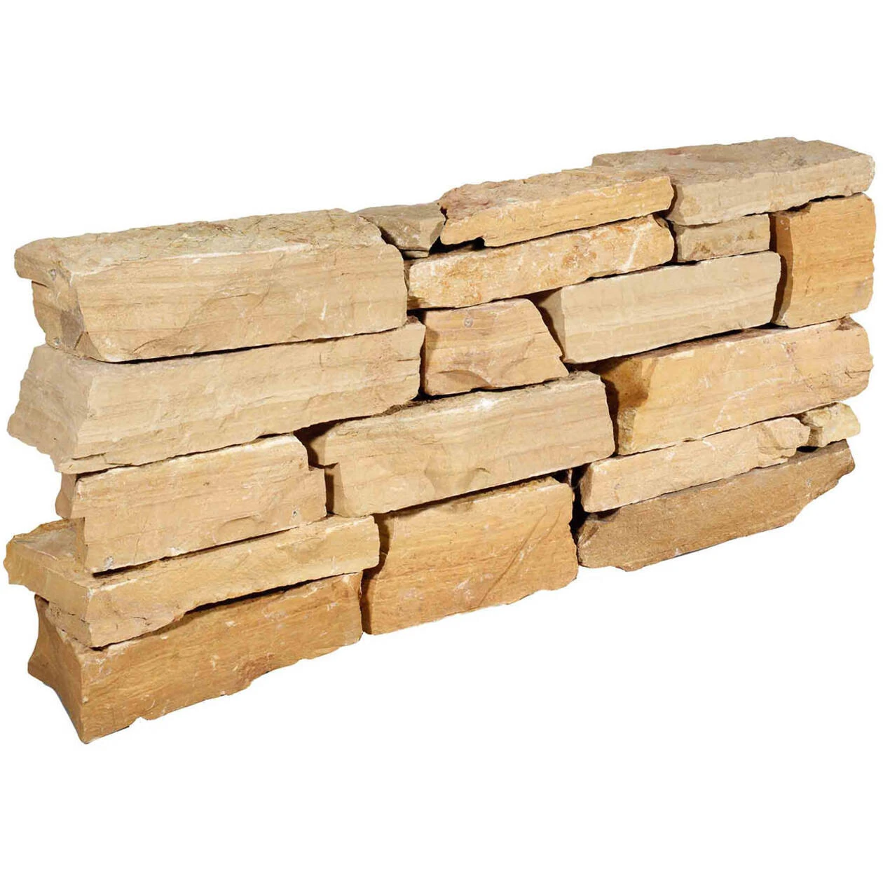 Stapelblok Bourgogne geel ca. 10-14 cm dik