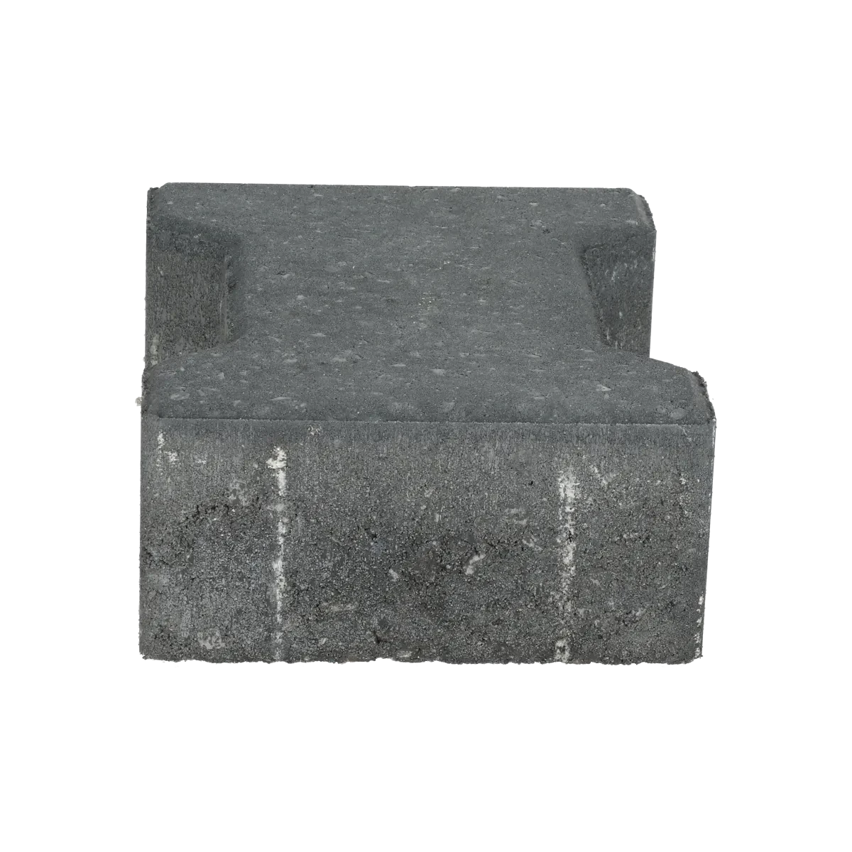 Ecotop Base H-verbandsteen 20x16,4/11,7x8 normaal facet antraciet KOMO PL2 20x16,4x8cm Antraciet