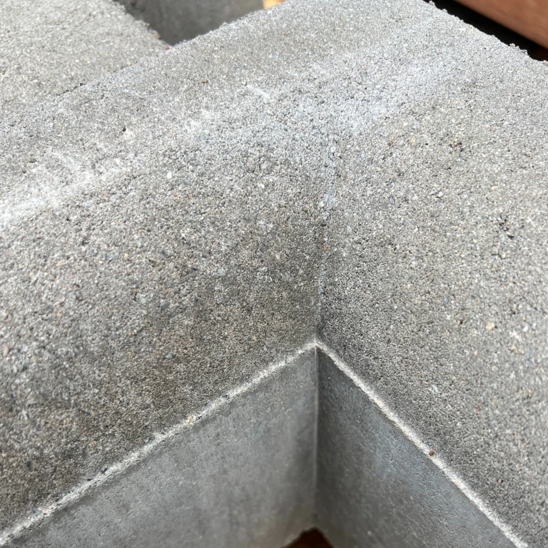 Hoekstuk opsluitband 13/15x25cm 90° inwendig grijs