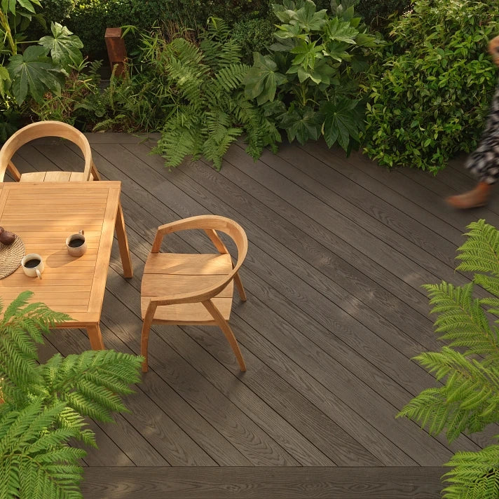 Millboard Enhanced Grain vlonderplank Ebony Grey 3600x176x32mm