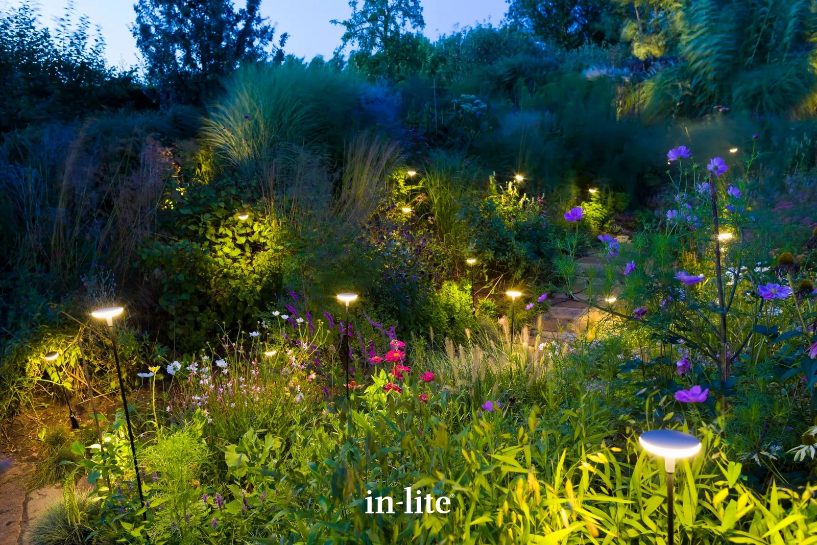 In-Lite Sway Light Head Pearl Grey Solitary