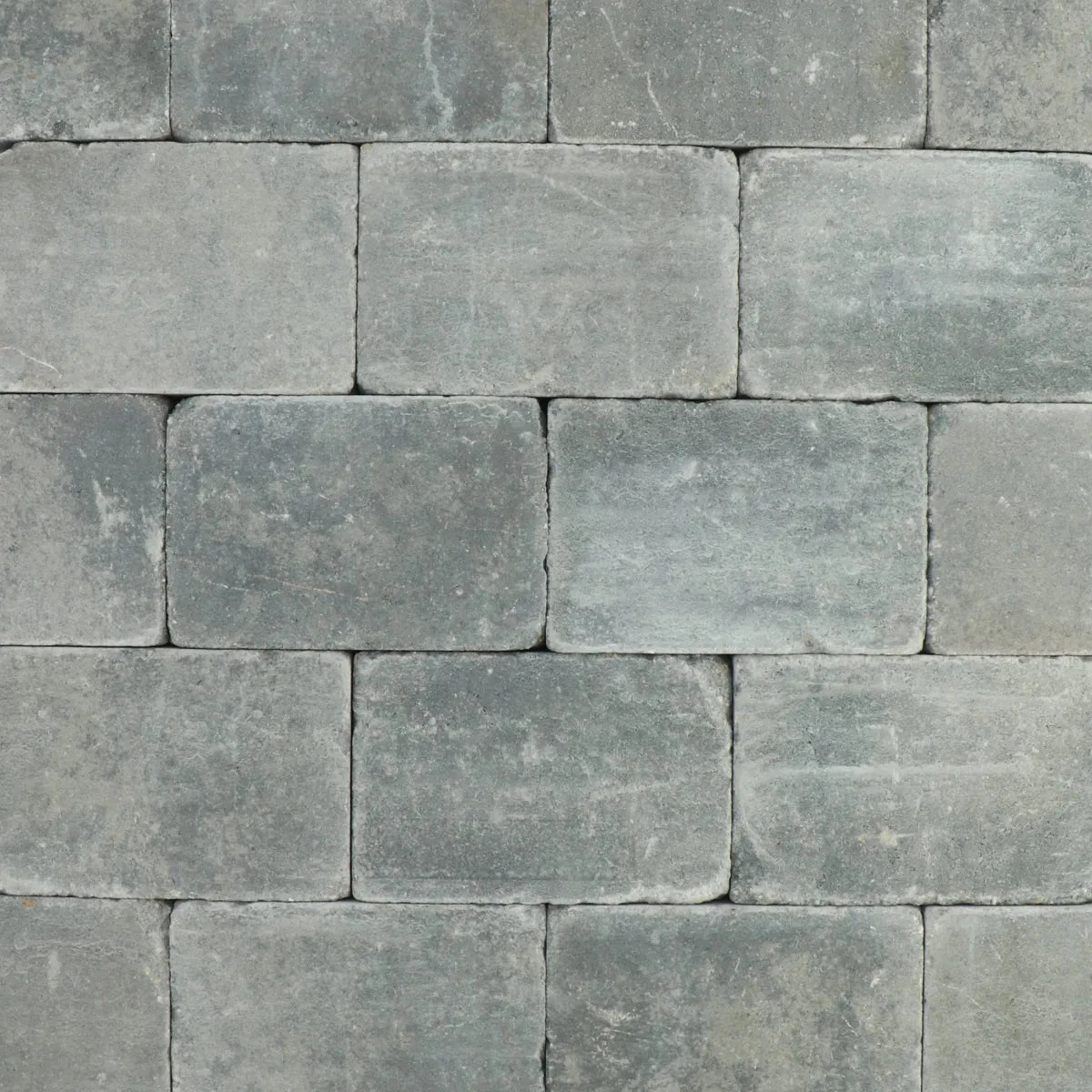 Trommelsteen grijs/zwart genuanceerd 30x20x6cm