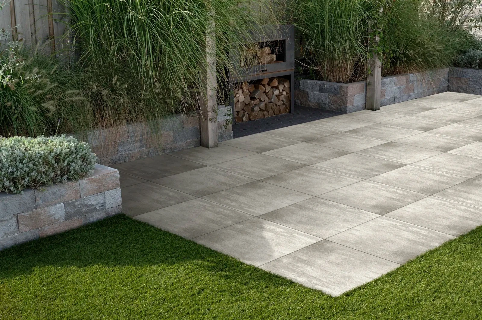 Mondo Facet Frost 60x60x4cm Beige,                                                             Bruin