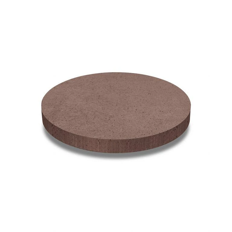 Oud hollandse tegel rond 100x100x7 roodbruin ArtiStone betontegel