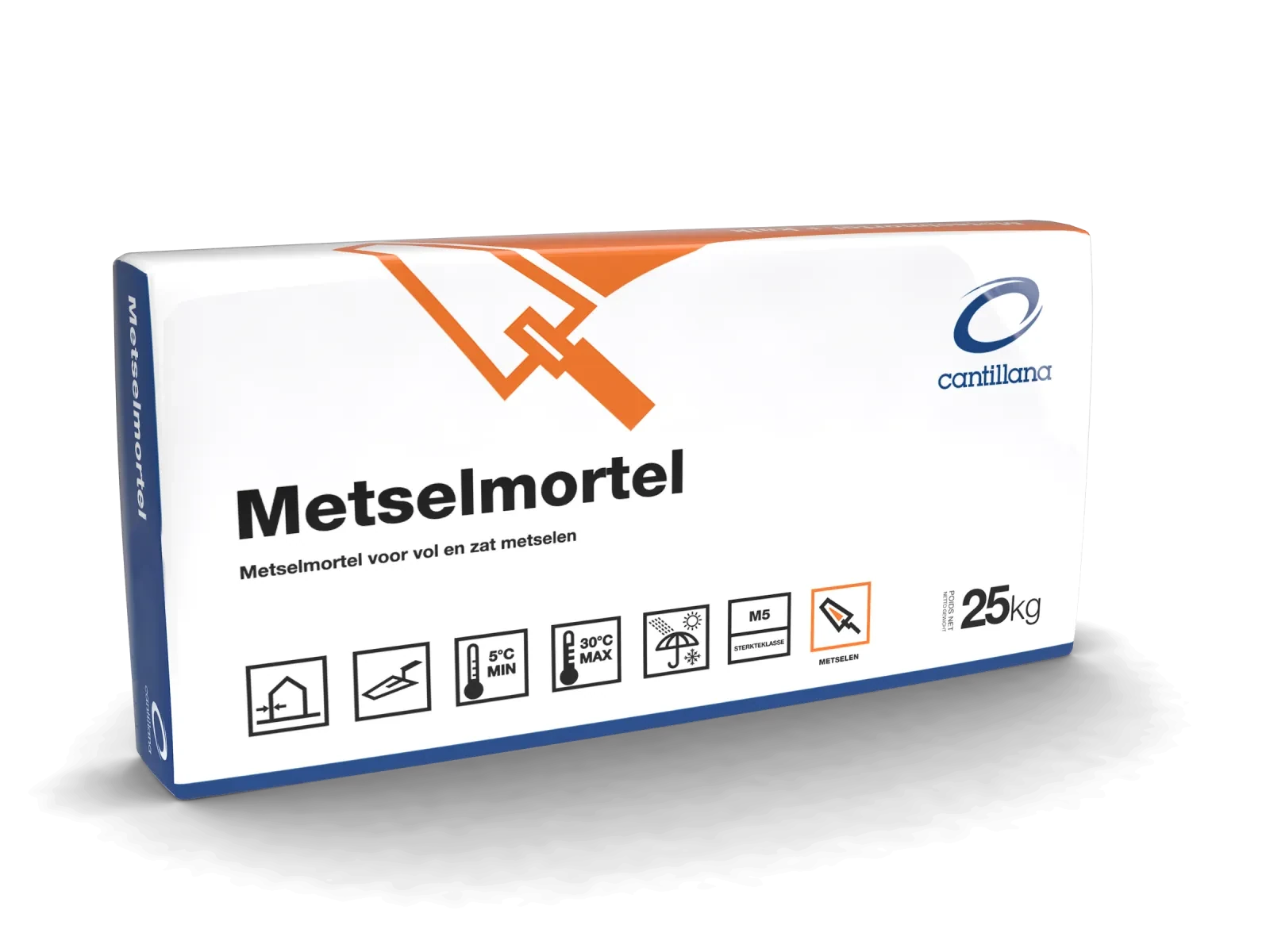 Cantillana Metselmortel 102 M5 A/B PE zak 25kg