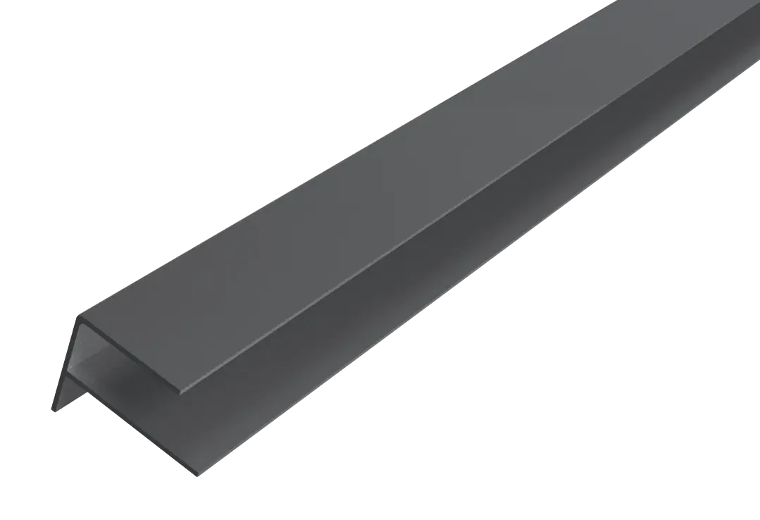 WPC WEO35 Alu F-profiel 65x80mm 300cm Light Grey 6.5x8x300cm Grijs