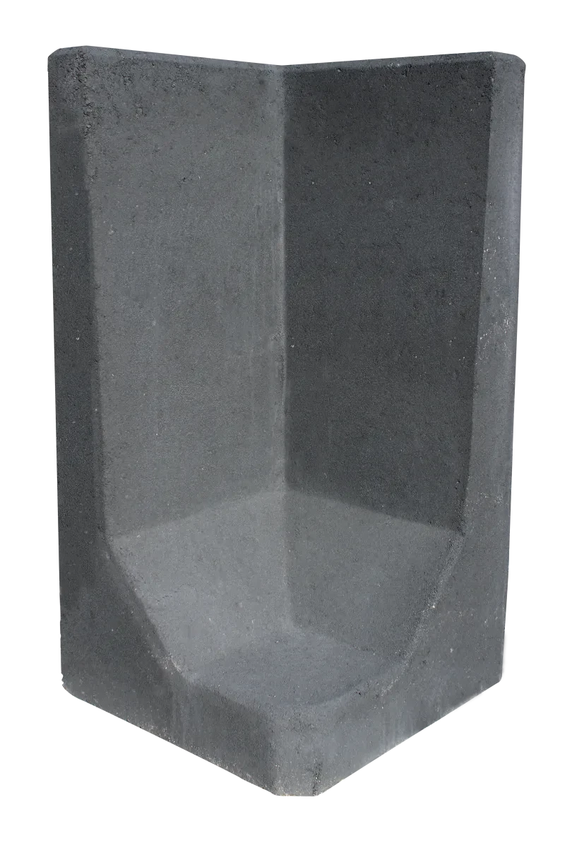L-Hoekelement 40x80x40cm Antraciet