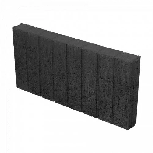 Mini Quadrobandpalissade Zwart 25x6