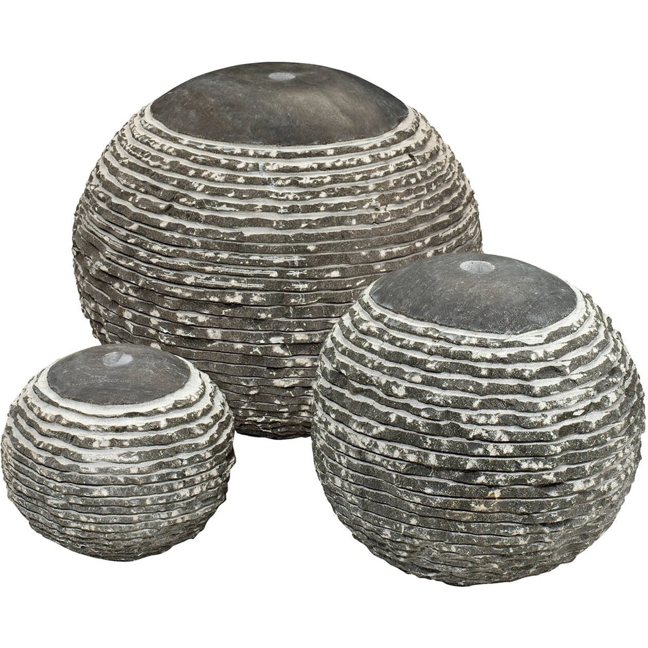 Set borrelstenen, bluette, 1 x 45 cm, 1 x 35 cm