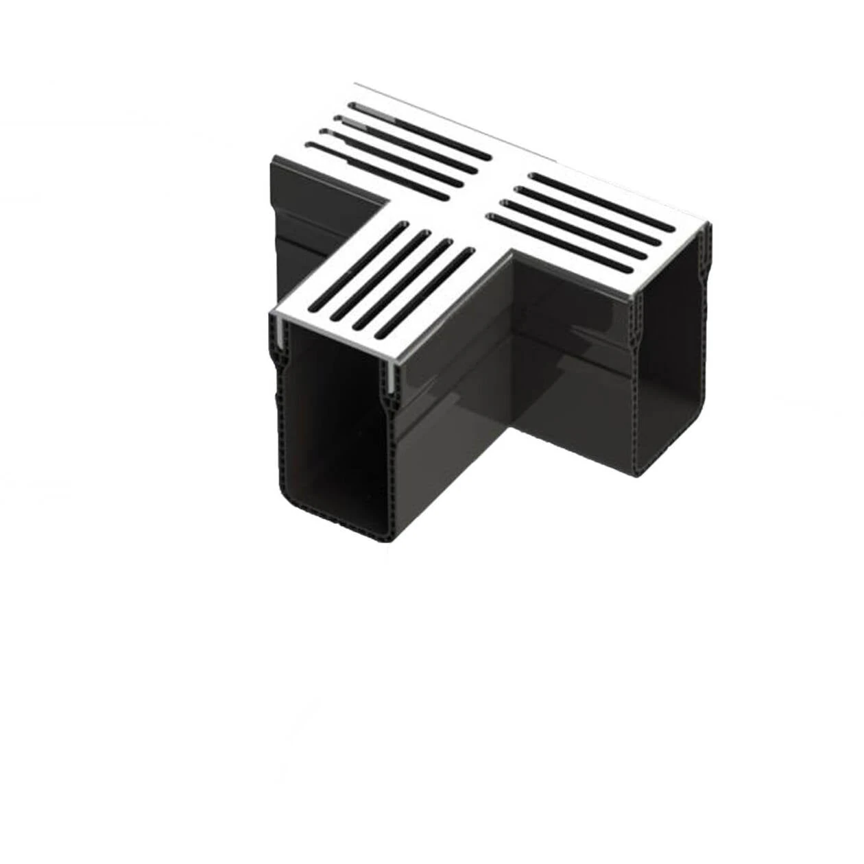 Gardendrain TEE Section Grey 65/100 mm