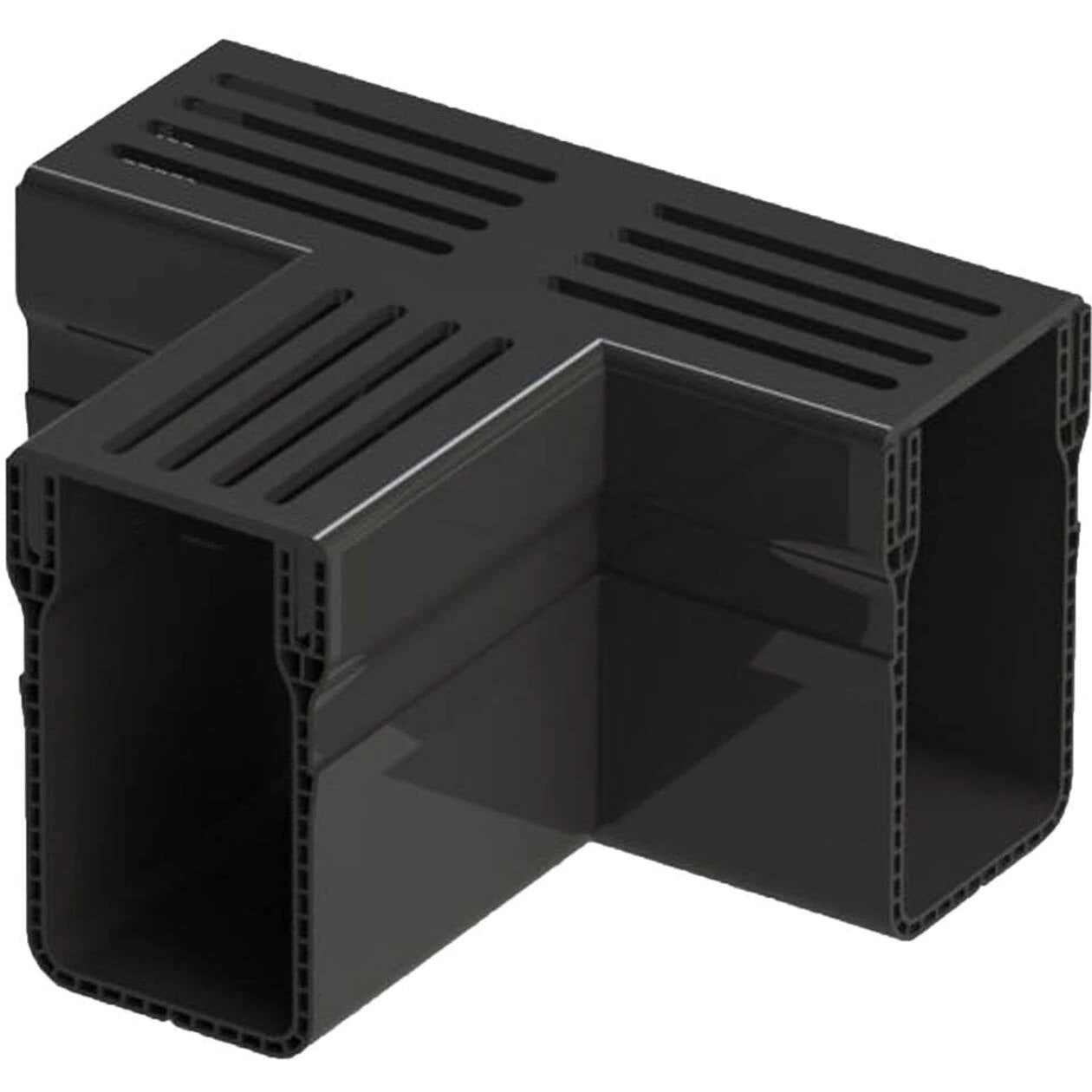 Gardendrain TEE Section Black 65/100 mm