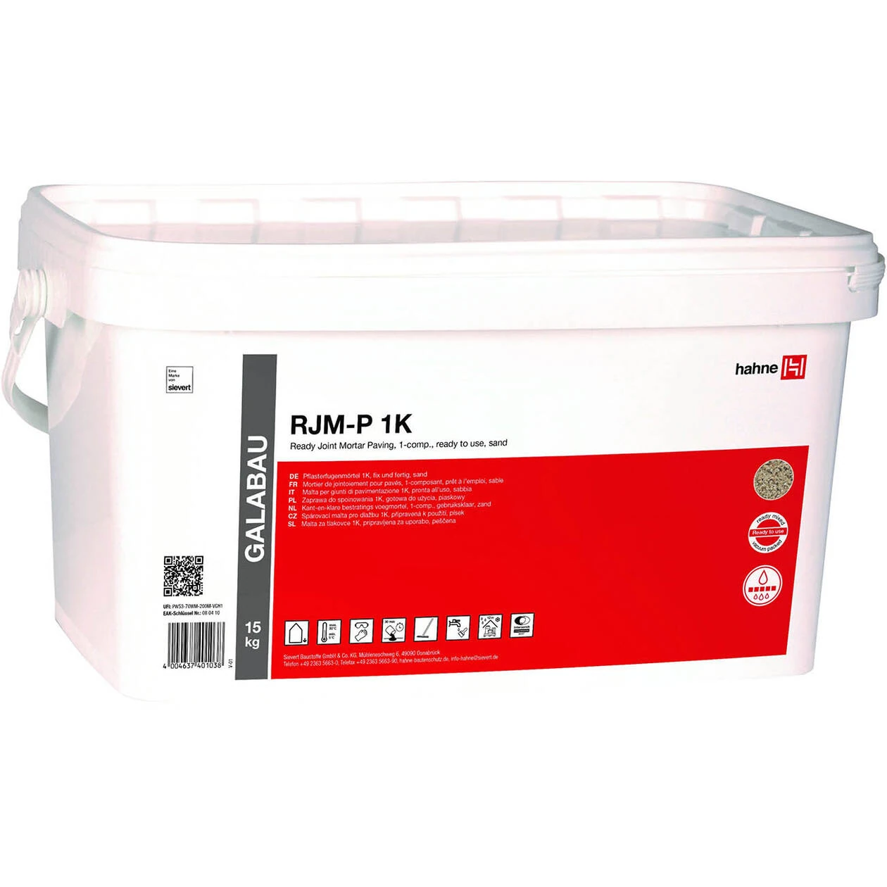 Hahne RJM-P Ready grove voegmortel - Basalt