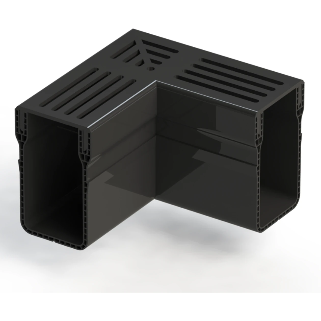 Gardendrain Corner Premium Black 65/100 mm