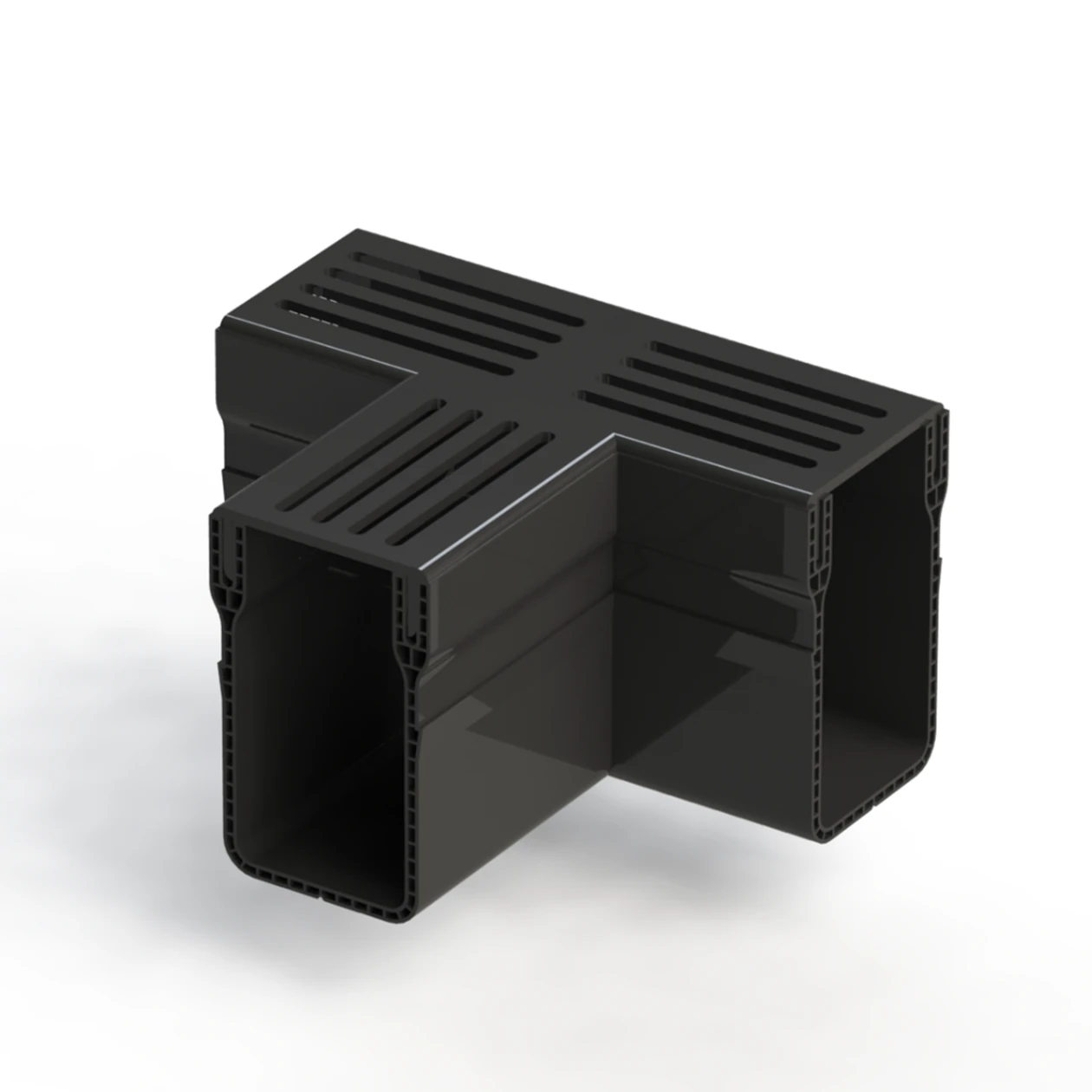 Gardendrain TEE Section Premium Black 65/100 mm