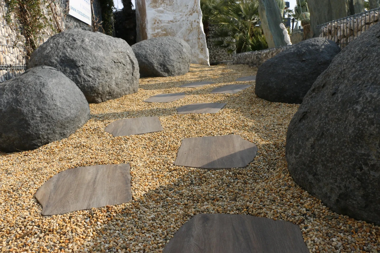 Staptegel Flex Stones Holz Marrone o 42x36x2cm Bruin