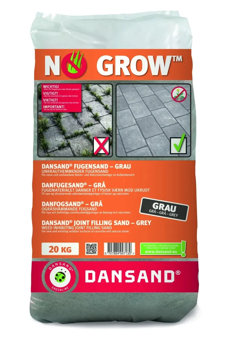 Dansand Onkruidwerend 20kg Voegbreedte 1-5mm Grijs