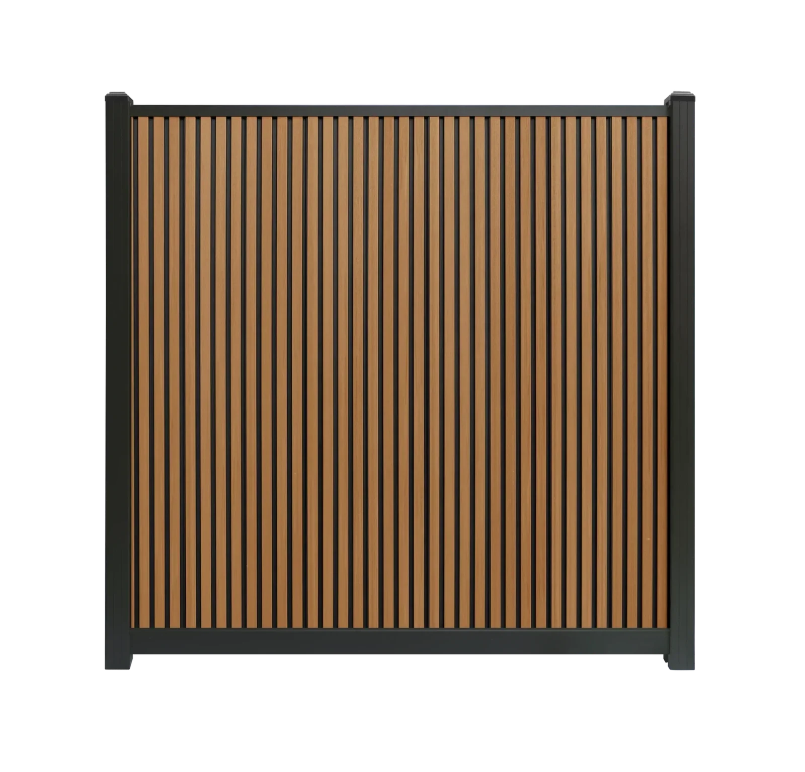 Composiet schutting Rhombus Teak Verticaal Highlander composiet schuttingen