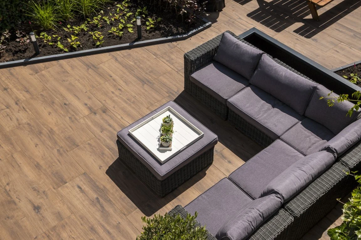 Keramische tegel woodlook mahony 40x120x2cm