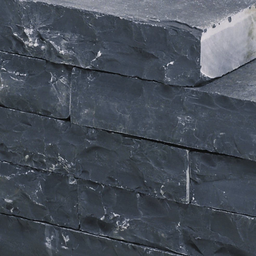 Stapelblokken Slimwall – Black Beauty Rockface 40x16x8cm