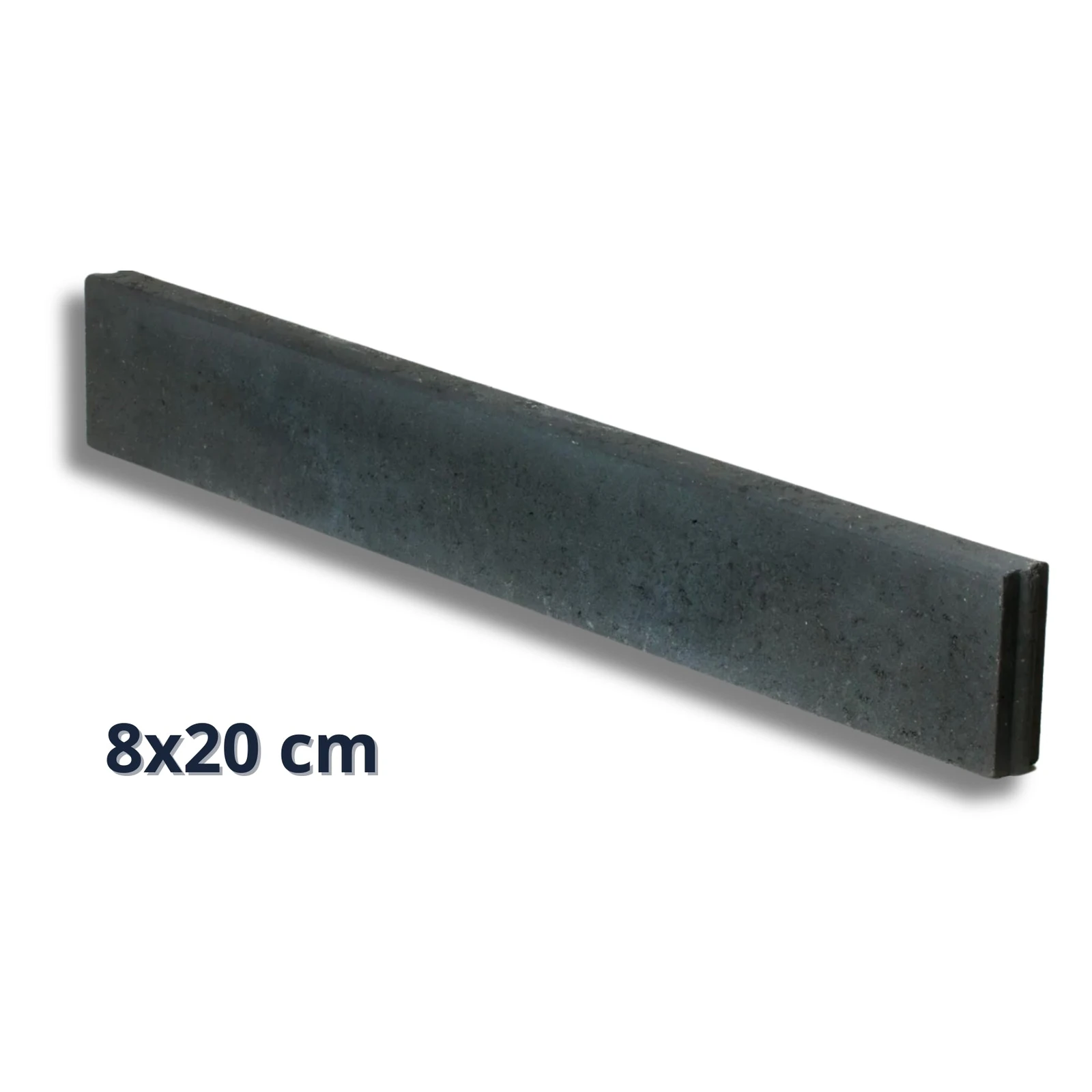 Opsluitband zwart / antraciet 8x20x100