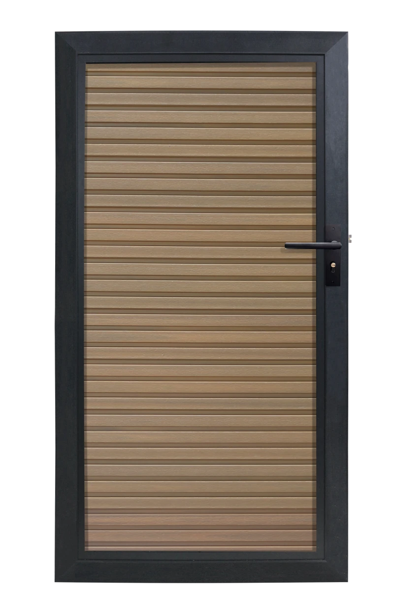 Composiet Tuindeur Rhombus Teak