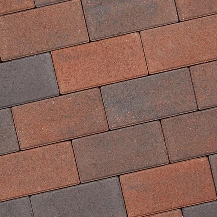 Betonklinkers Rood-Zwart 10,5x10,5x8cm