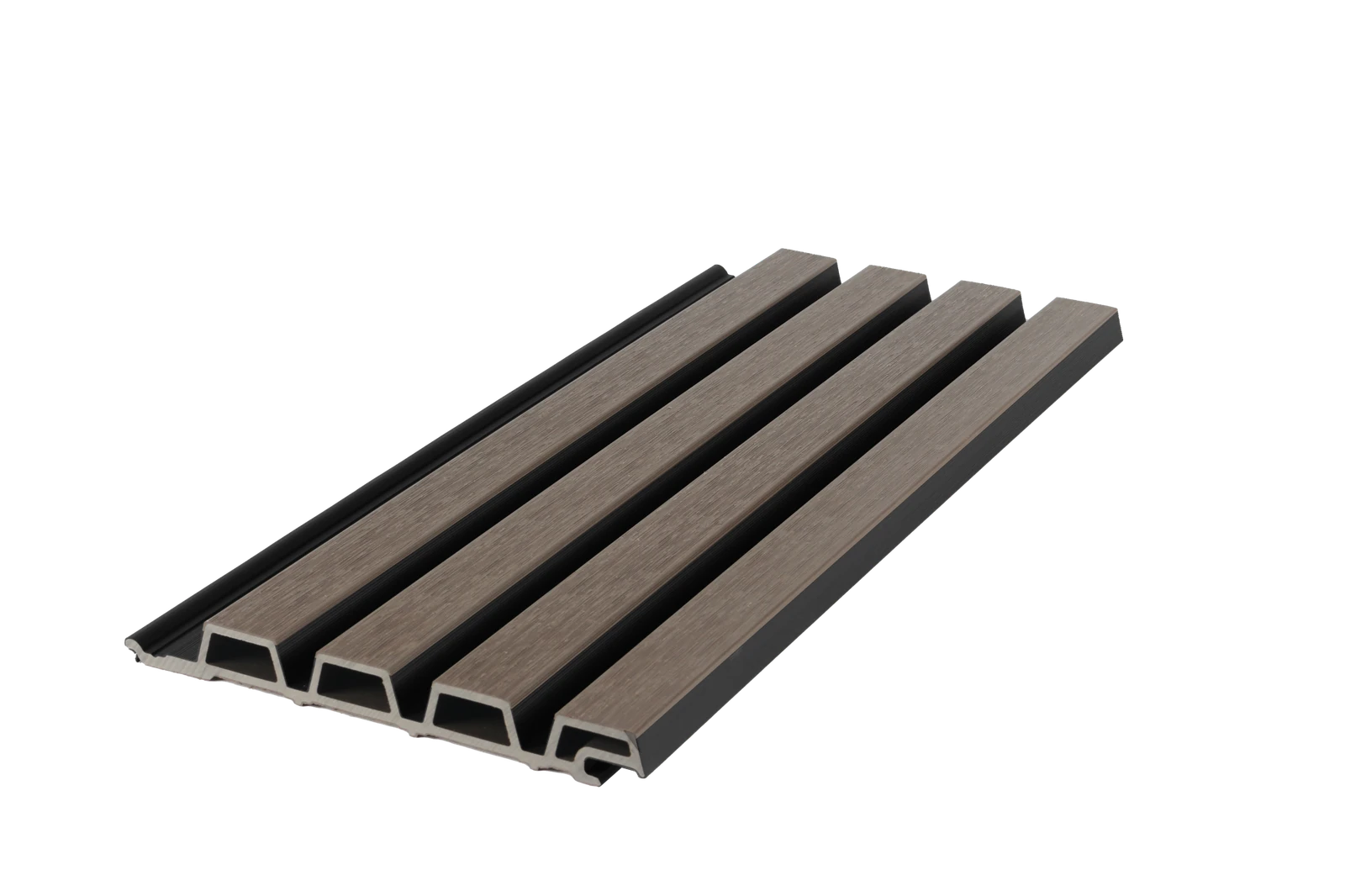 Composiet gevelbekleding Rhombus Walnoot/Zwart