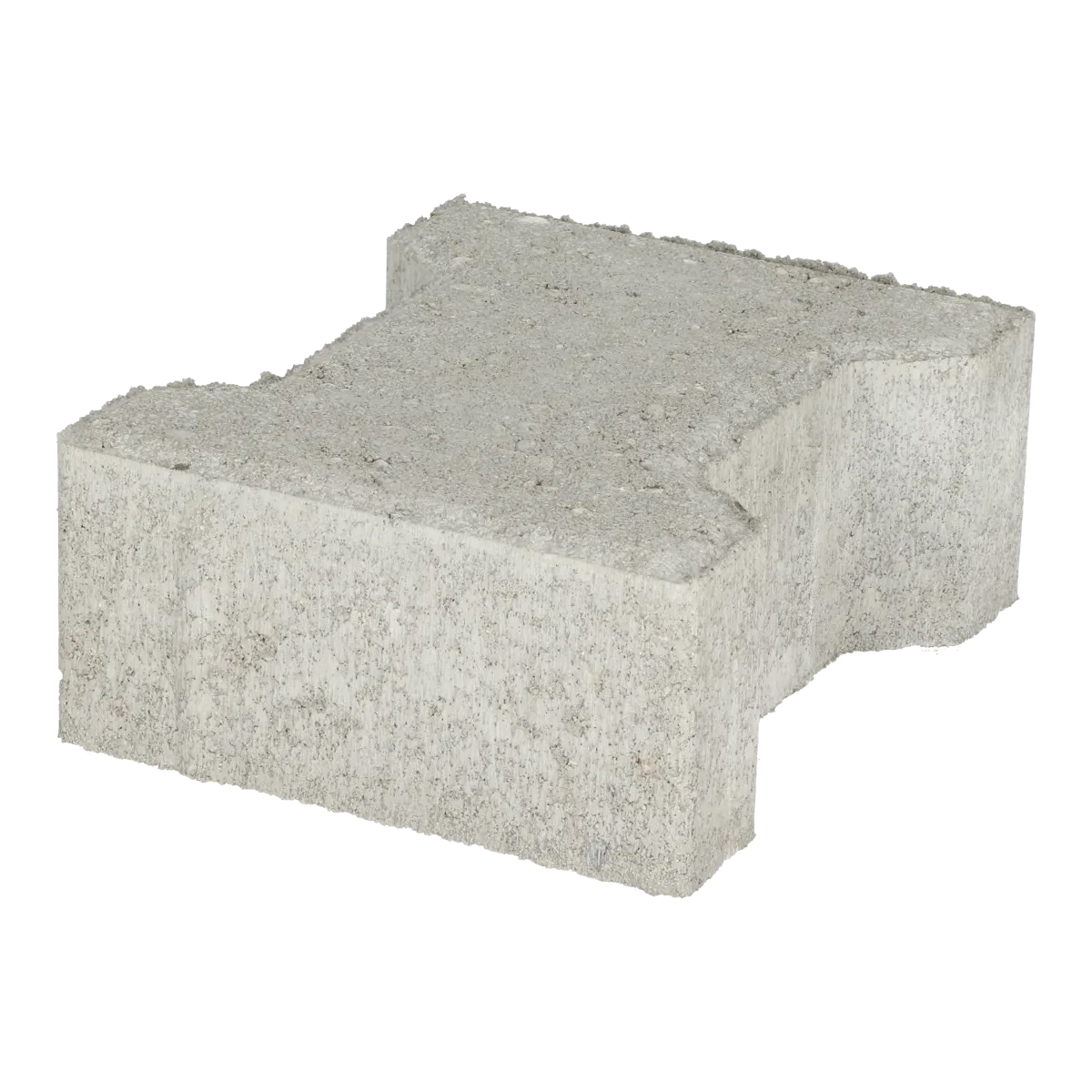 Ecotop Base H-verbandsteen 20x16,4/11,7x8 normaal facet grijs KOMO PL2 20x16,4x8cm Grijs