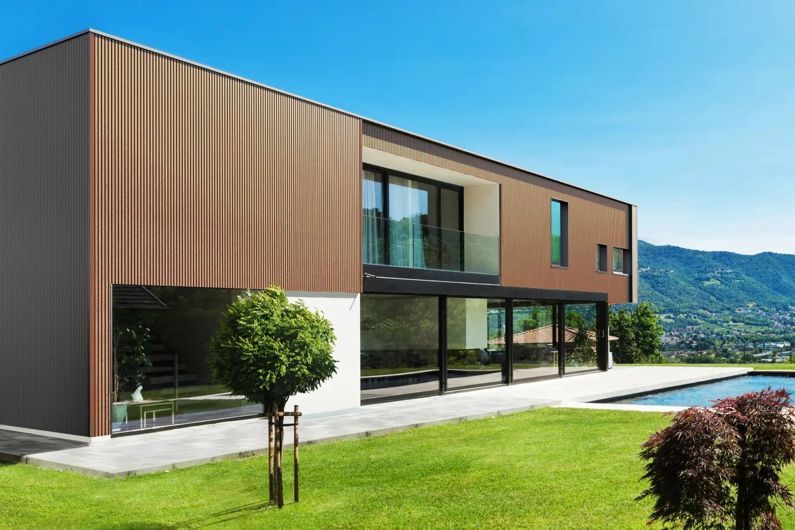 WPC WEO35 Gardenwall 33x170mm (wb 140mm) 290cm Teak 17x3.3x290cm Hout