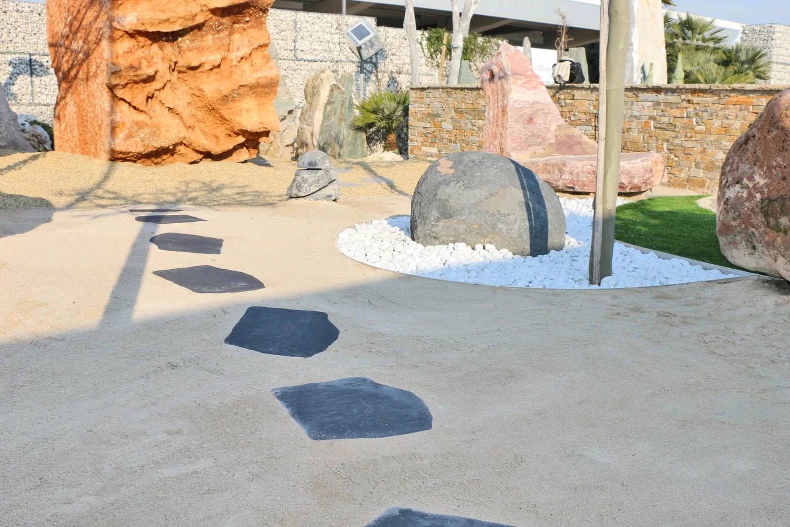 Staptegel Flex Stones Ardesia o 42x36x2cm Zwart