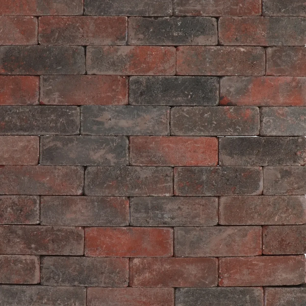 Tambour rood/zwart 7x7x21cm
