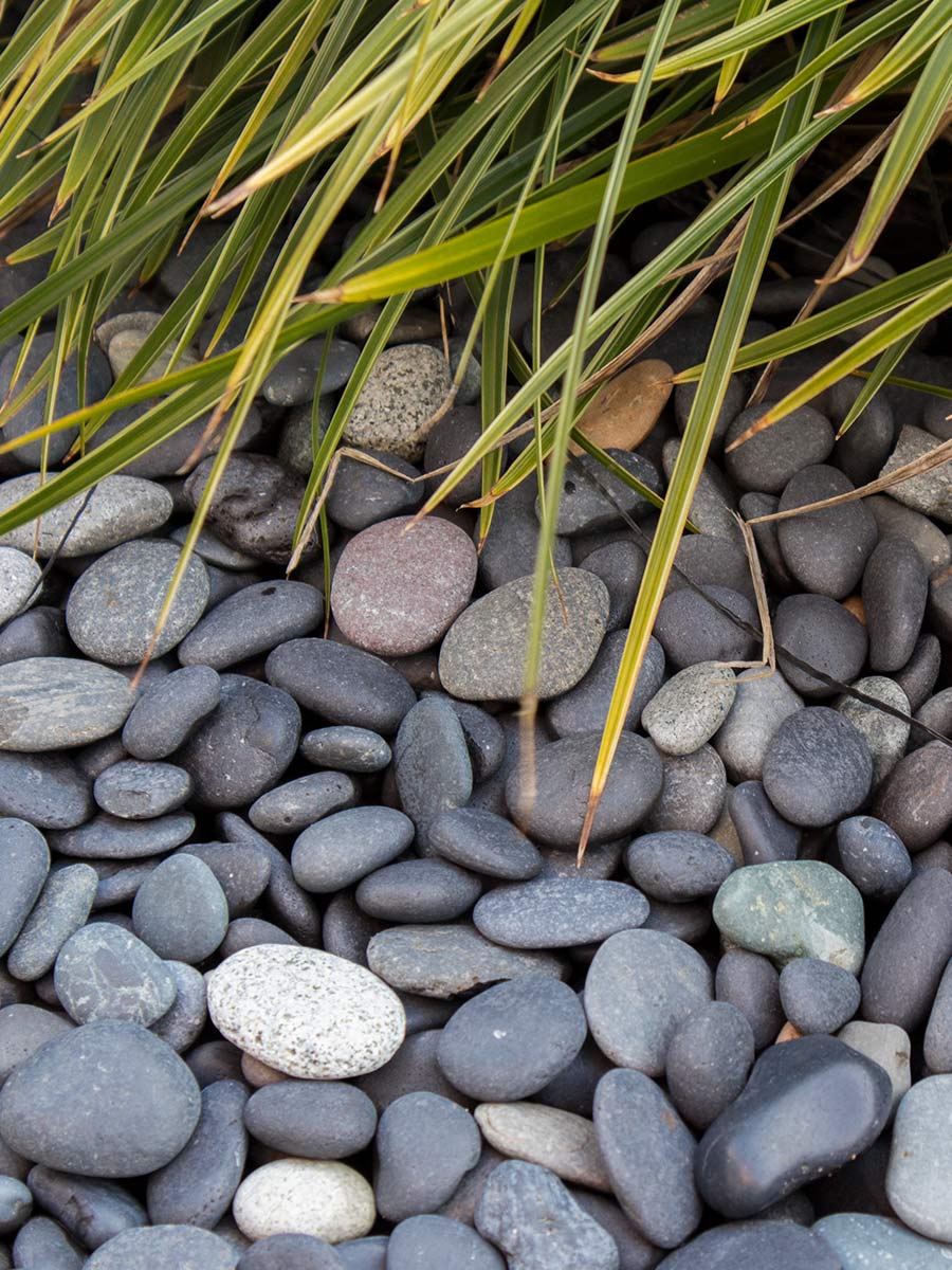 Beach pebbles zwart 5/8mm
