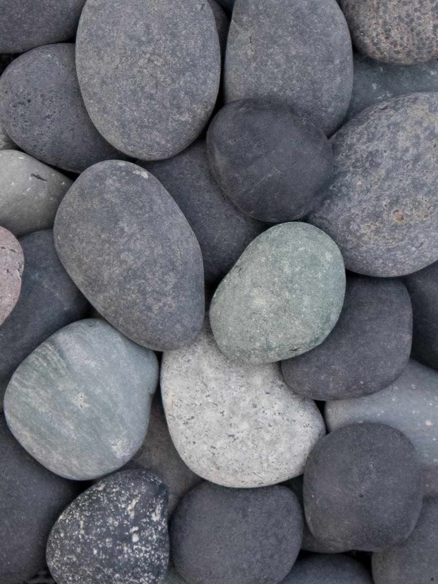Beach pebbles zwart 16/25mm