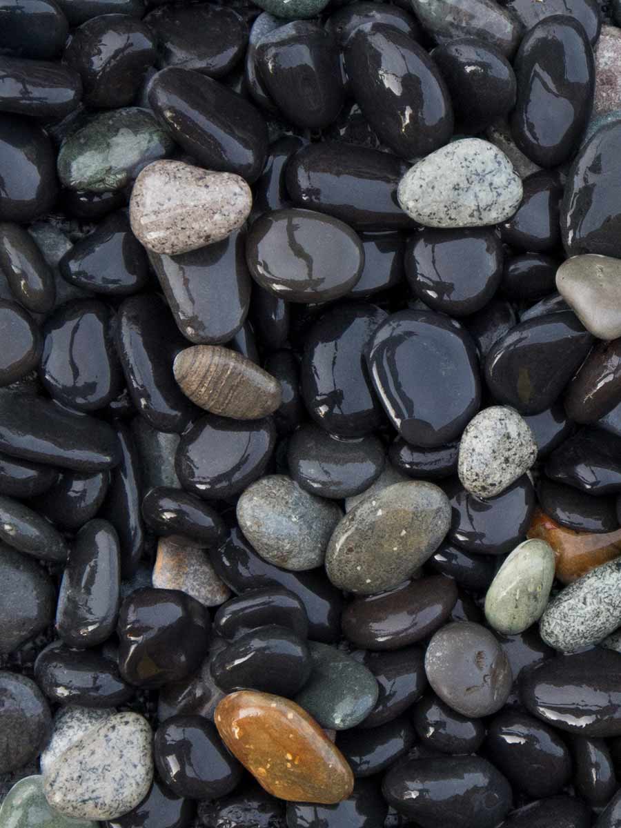 Beach pebbles zwart 8/16mm