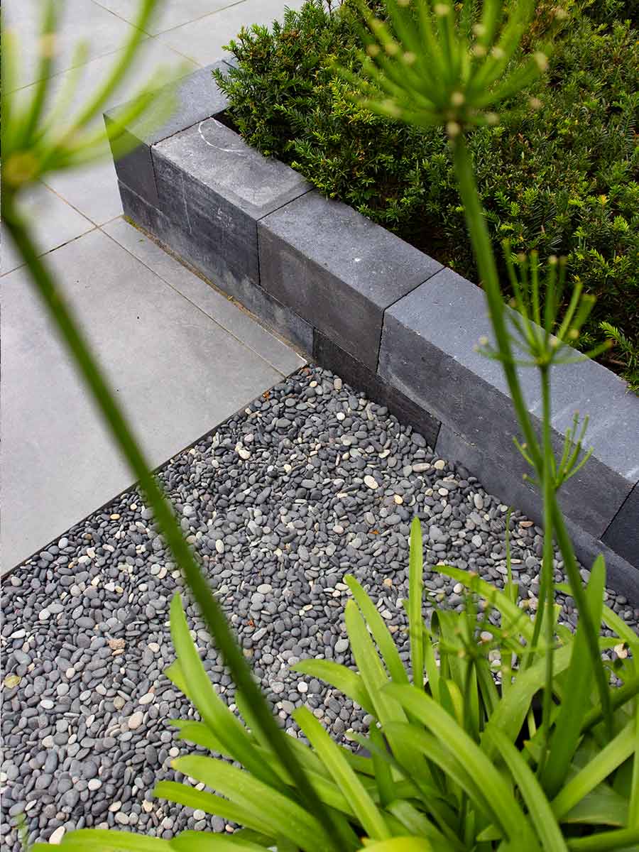 Beach pebbles zwart 5/8mm