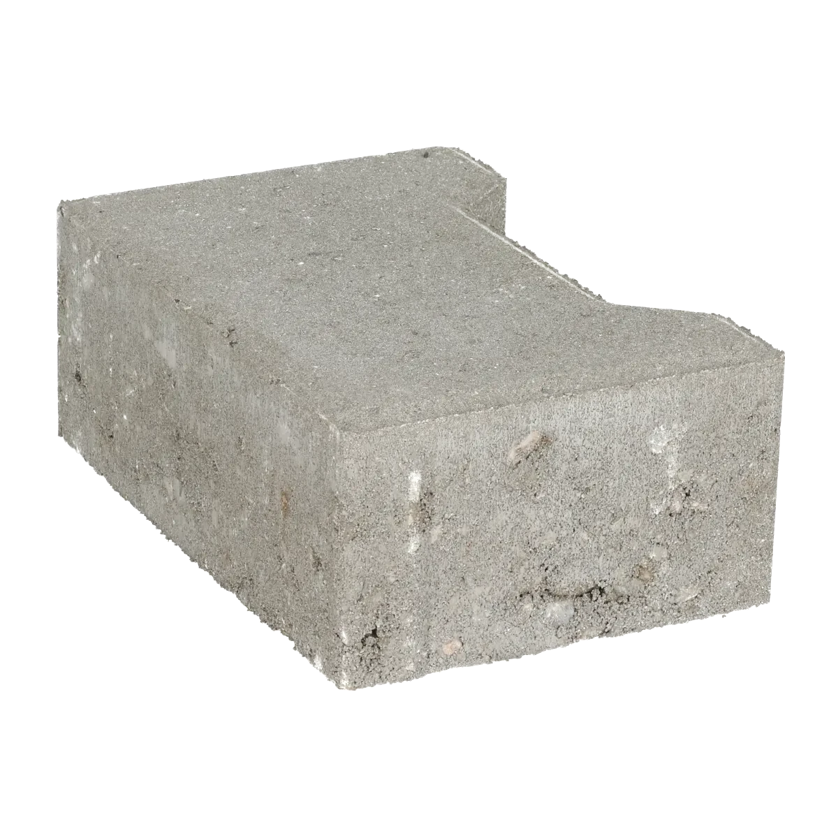 Ecotop Base Randsteen 20x13,4/11,5x8 normaal facet grijs KOMO PL2 20x13,4x8cm Grijs