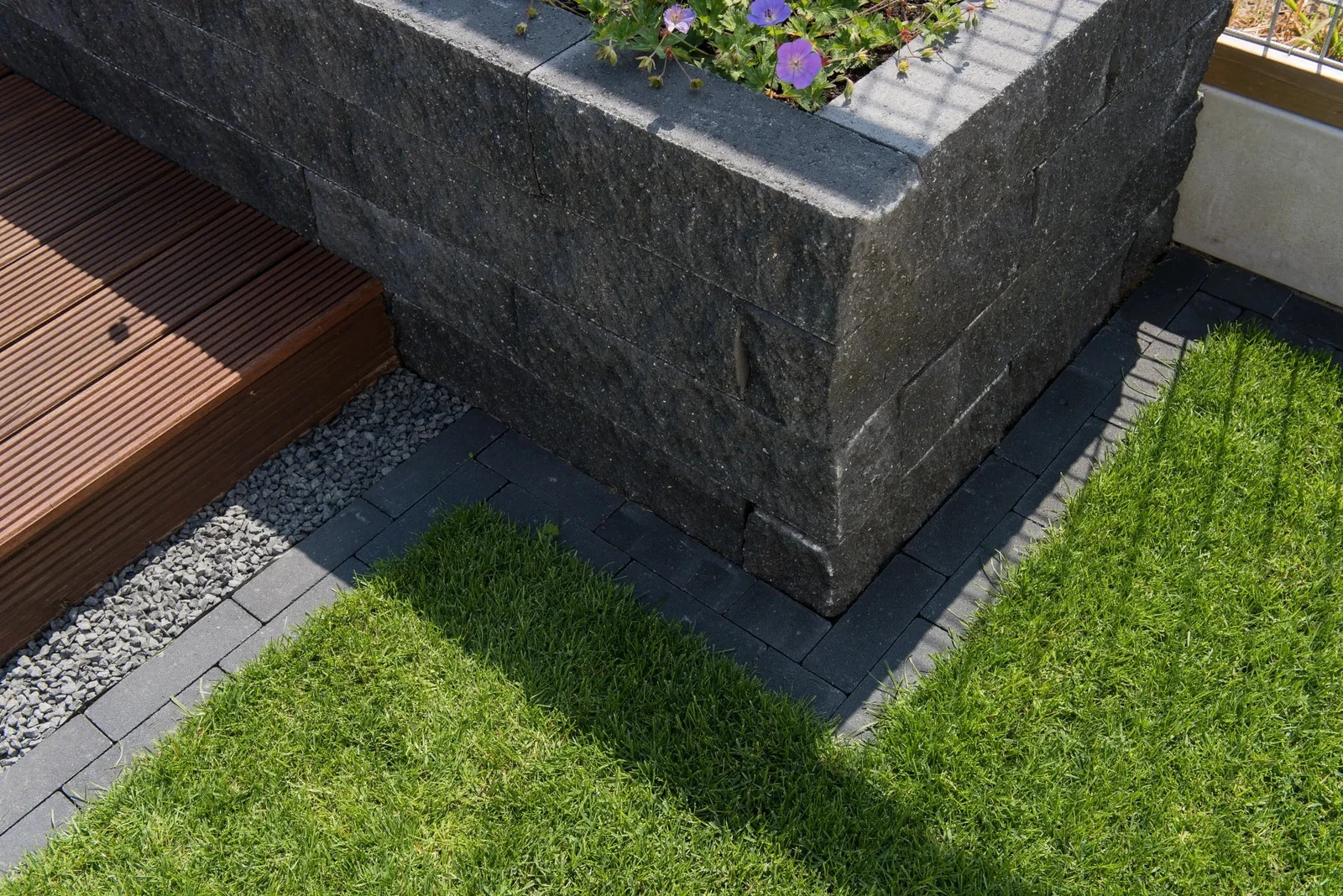Wallblock Split 60x15x12cm Antraciet