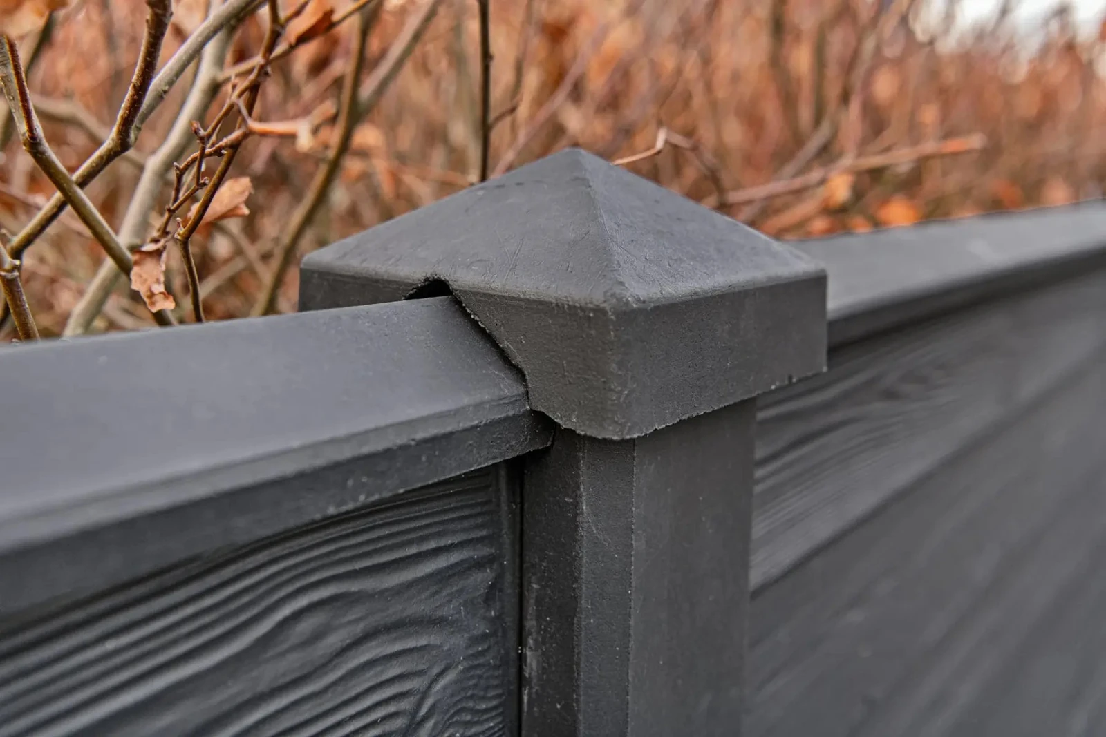 Beton-afdekpet Reest gecoat diamantkop 14x14x5cm tussenmodel 14x5x14cm Antraciet