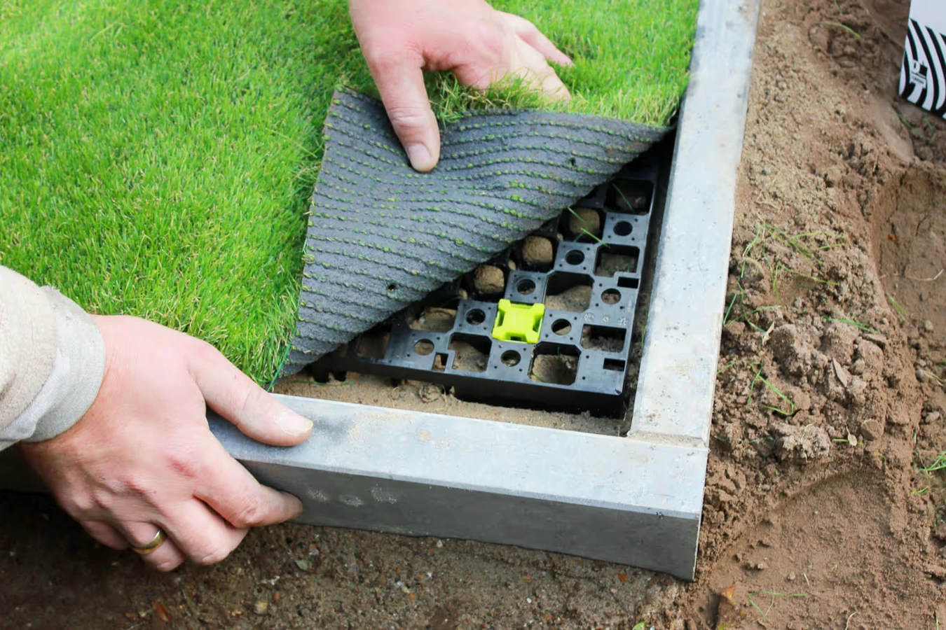 Kunstgras Drainbase 60x60x3