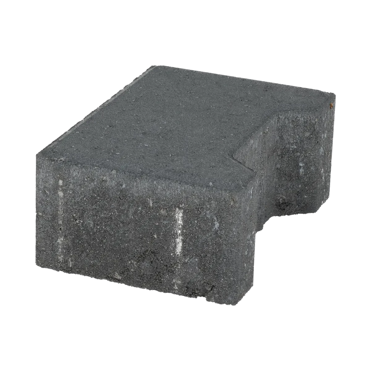 Ecotop Base Randsteen 20x13,4/11,5x8 normaal facet antraciet KOMO PL2 20x13,4x8cm Antraciet