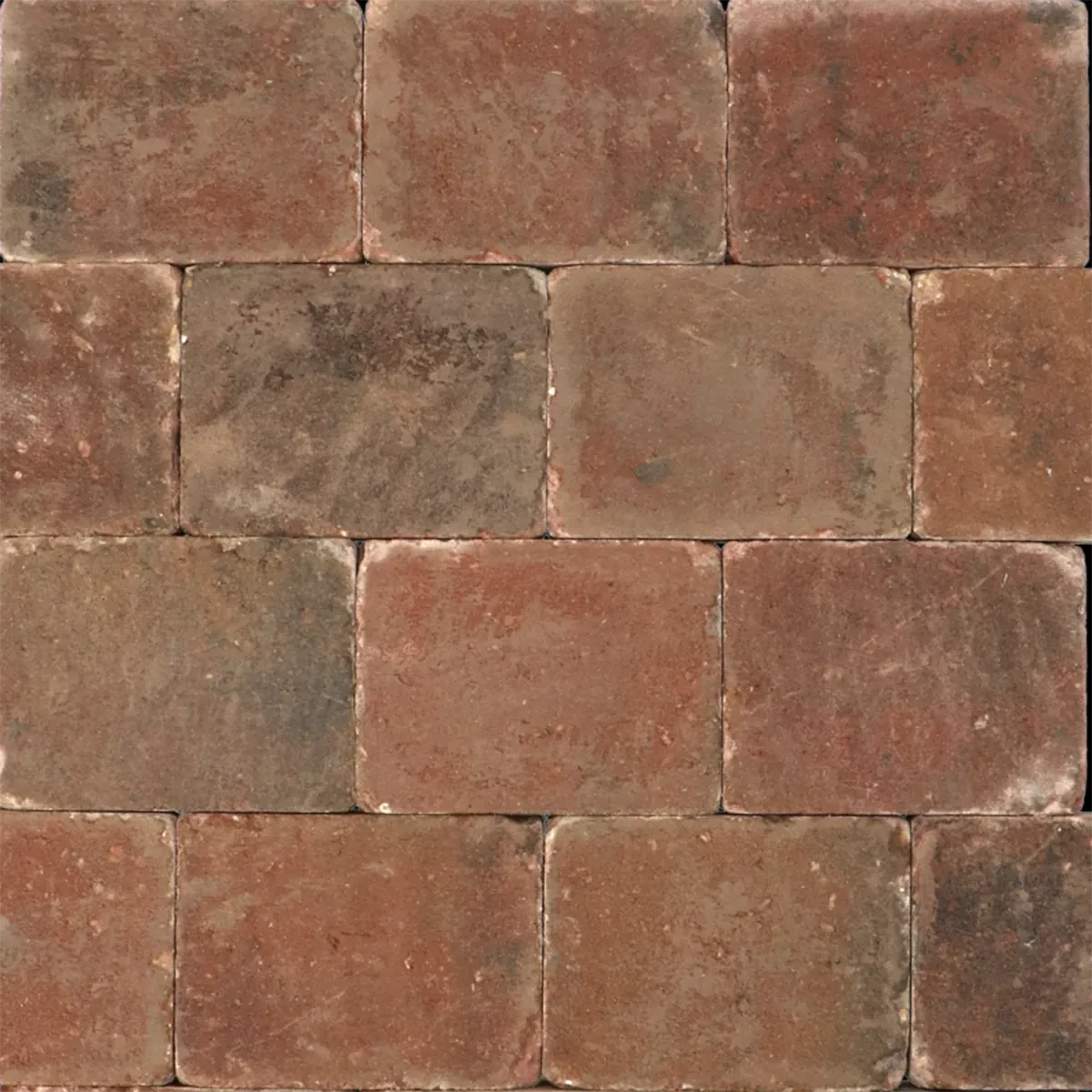 Trommelsteen 20x30x6 brons genuanceerd 30x20x6cm