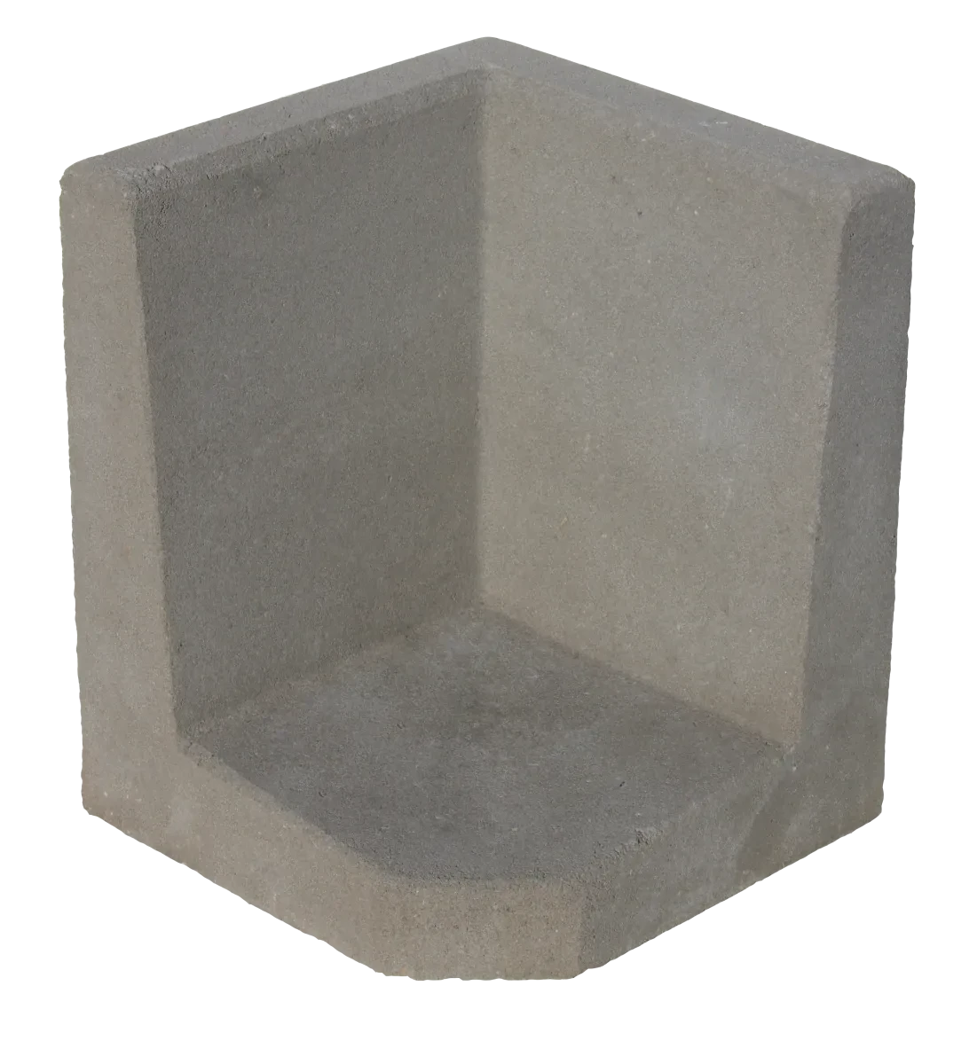 L-Hoekelement 40x50x40cm Antraciet