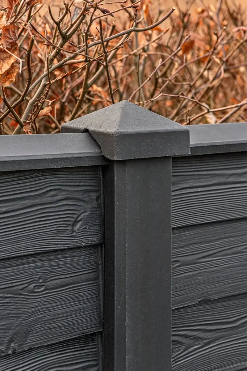 Beton-afdekpet Reest gecoat diamantkop 14x14x5cm tussenmodel 14x5x14cm Antraciet