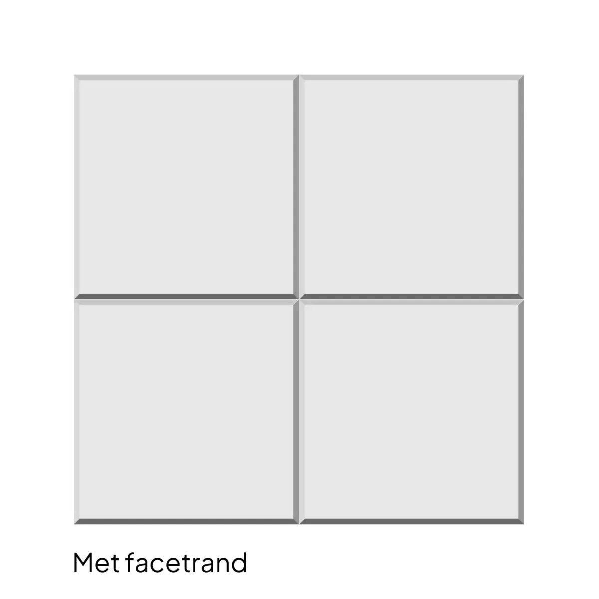Tegel 30x30x6 facet KOMO grijs klein pakket 30x30x6cm Grijs